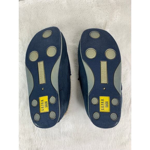 Deer Stags Men's LIL SPUN Moccasin Slippers Navy Blue Size 7 - Picture 8 of 8